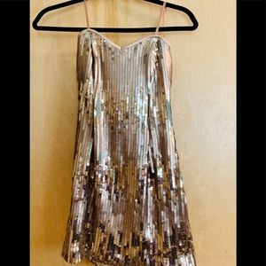 Beautiful little gold sequin dress. Size 3